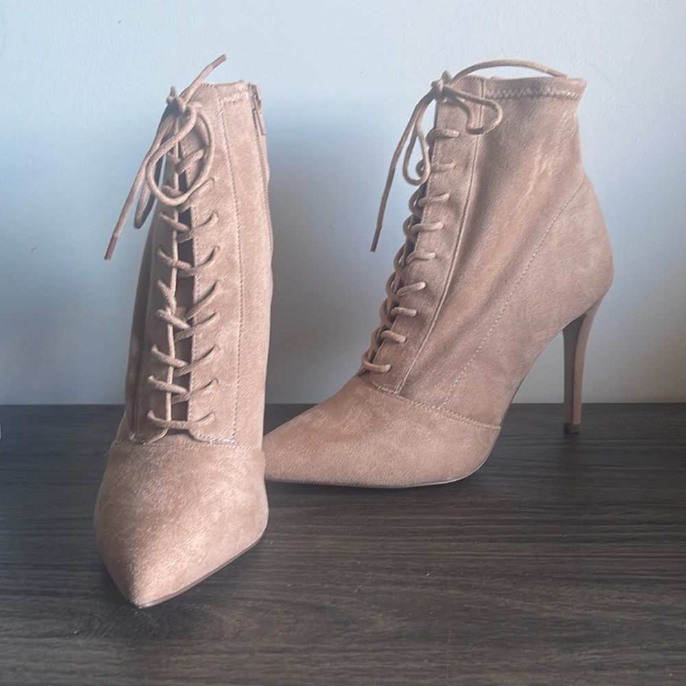 NEW Call it Spring Devil Queen Blush stiletto booties